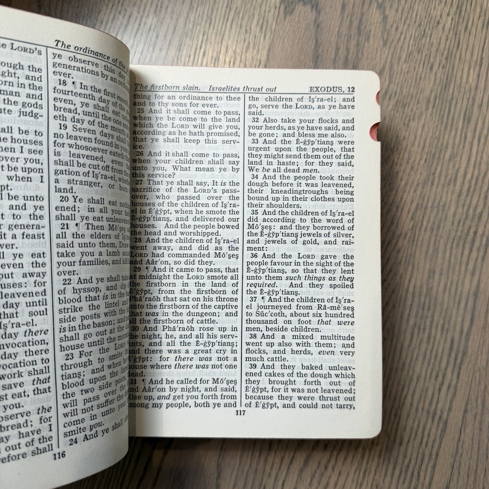 Antique KJV HOLY BIBLE International Series Self-Pronouncing Thumb Index Winston - Picture 6 of 8
